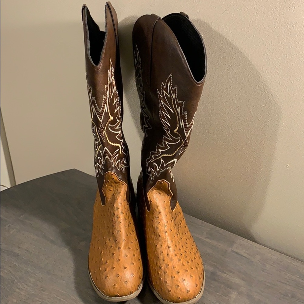 🎊🎊 HOST PICK 🎊🎊 Ostrich Type Western Cowboy Boot